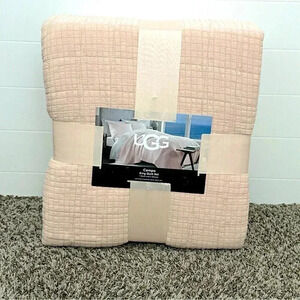NWT UGG ® KING CAMPO QUILT 3 Pc SET "Himalayan Salt" Soft Pink